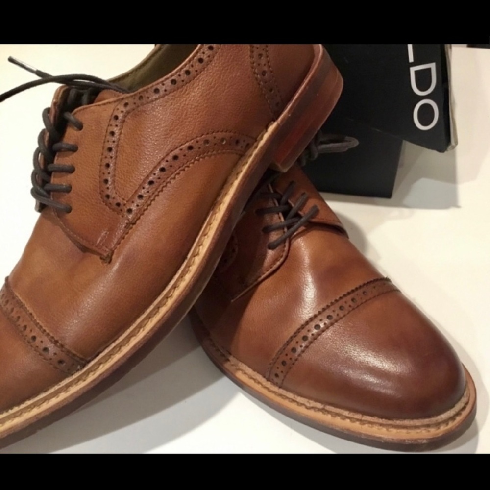 Men’s Aldo Derrade-28 Oxfords Brown Size 8